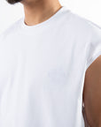 Solar Sleeveless Tee - White