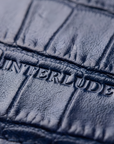 Croc Cardholder - Midnight Navy