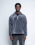 Arctyc Half-Zip Grey Sherpa Fleece