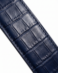 Reversible Croc Ouro Belt - Onyx Black / Midnight Navy