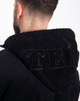 Curderoy 1/2 Zip Hoodie - Onyx Black
