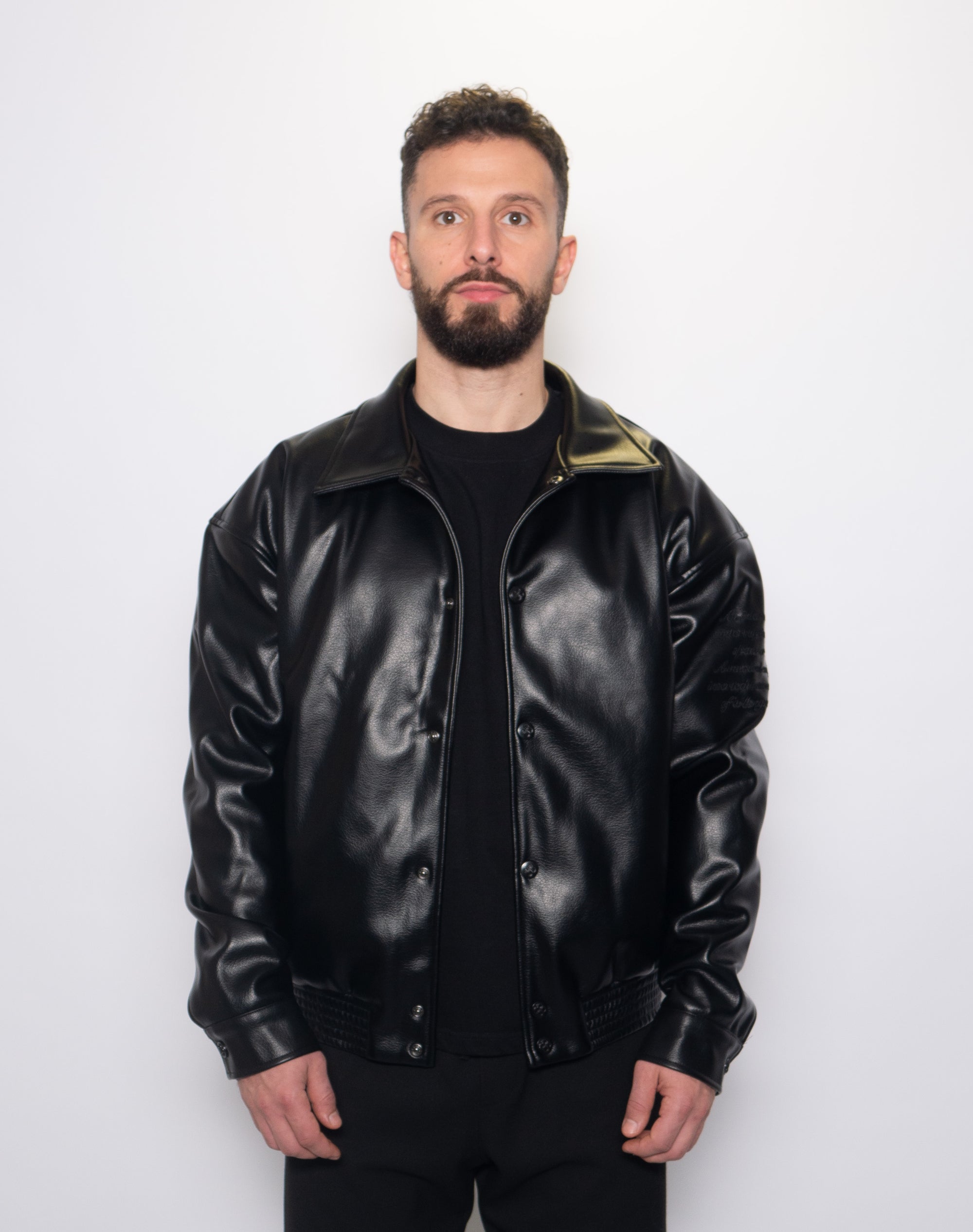 Brotherhood Leather Jacket V2 Onyx black