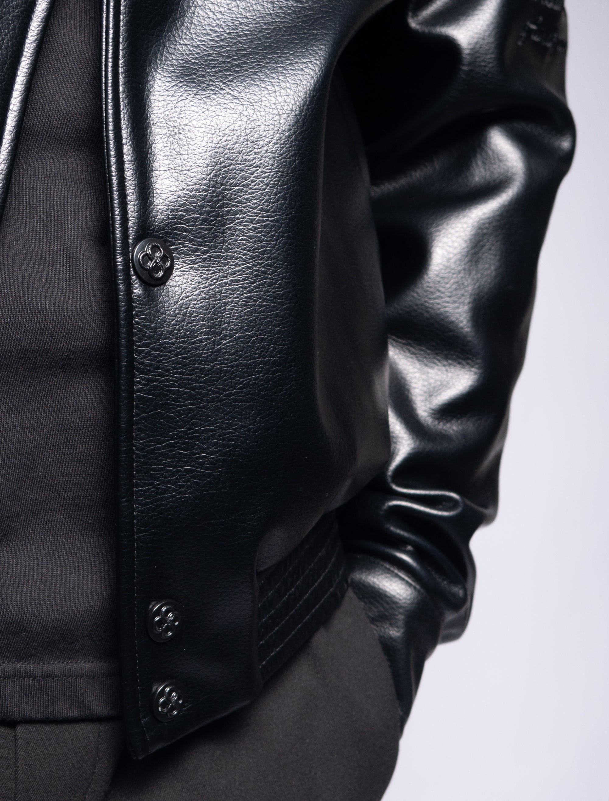 Brotherhood Leather Jacket V2 Onyx black