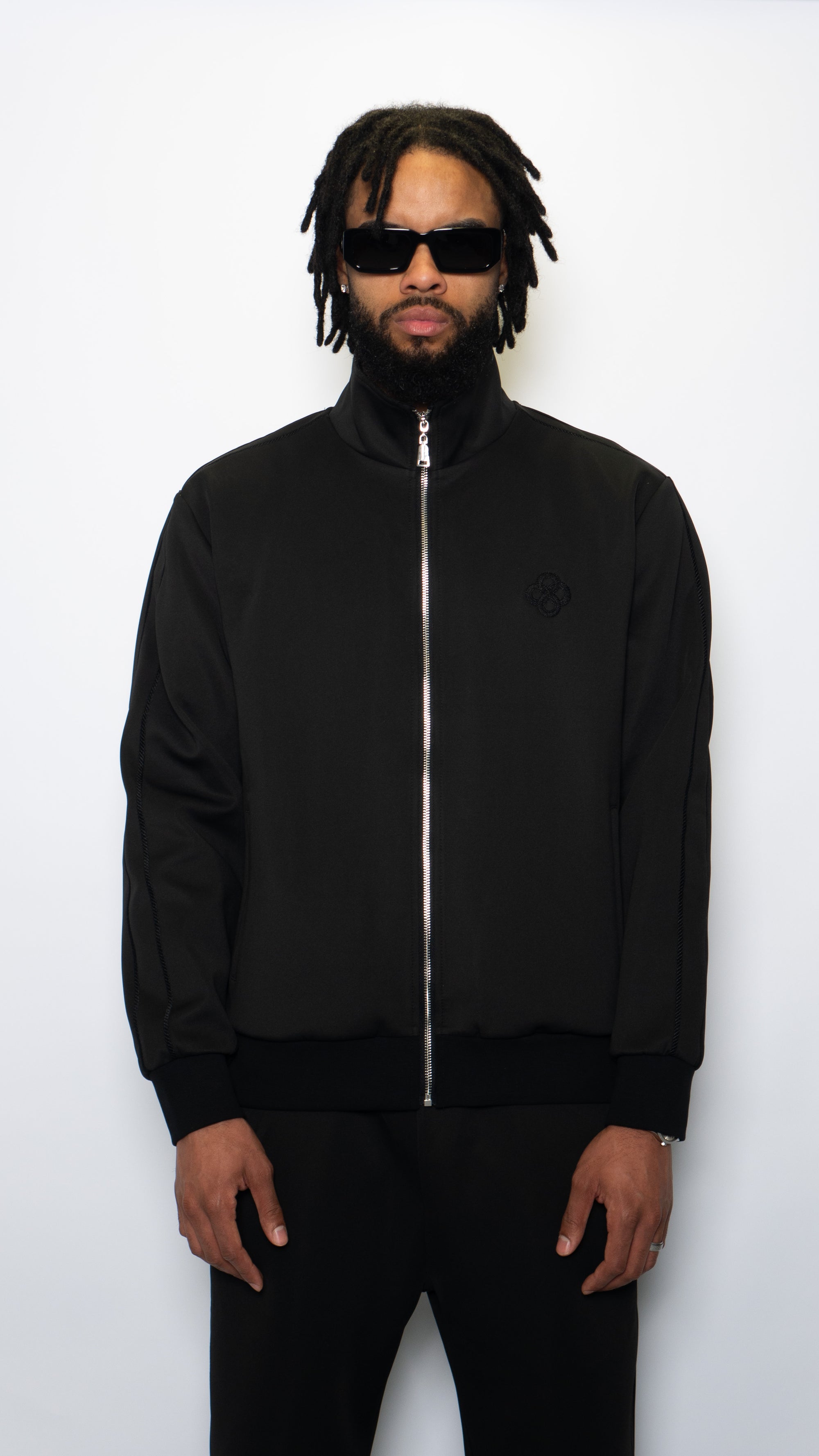 Interlude Rope Track Jacket Onyx black