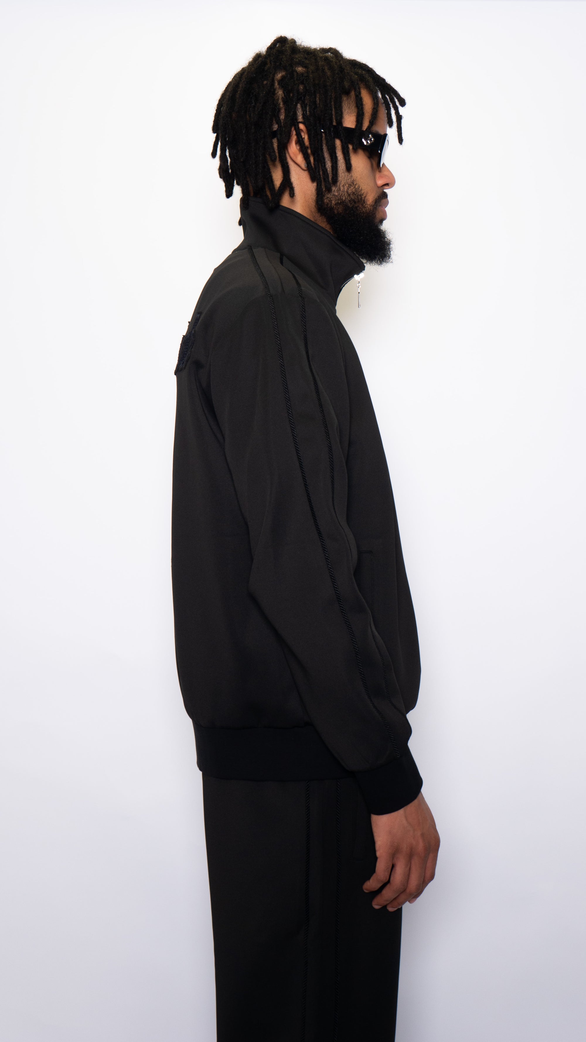 Interlude Rope Track Jacket Onyx black