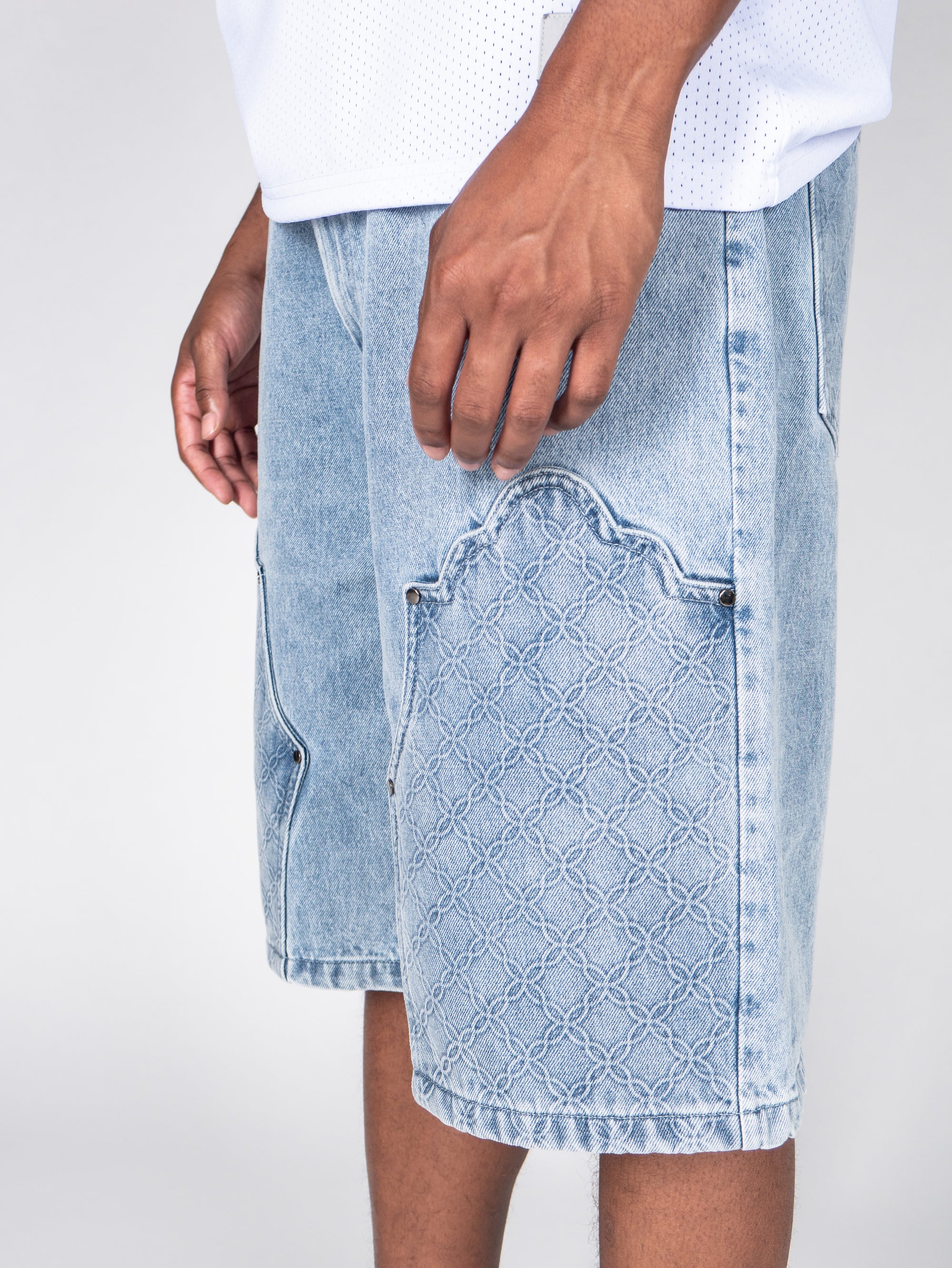 Ocean Drift Waveform Denim Jorts
