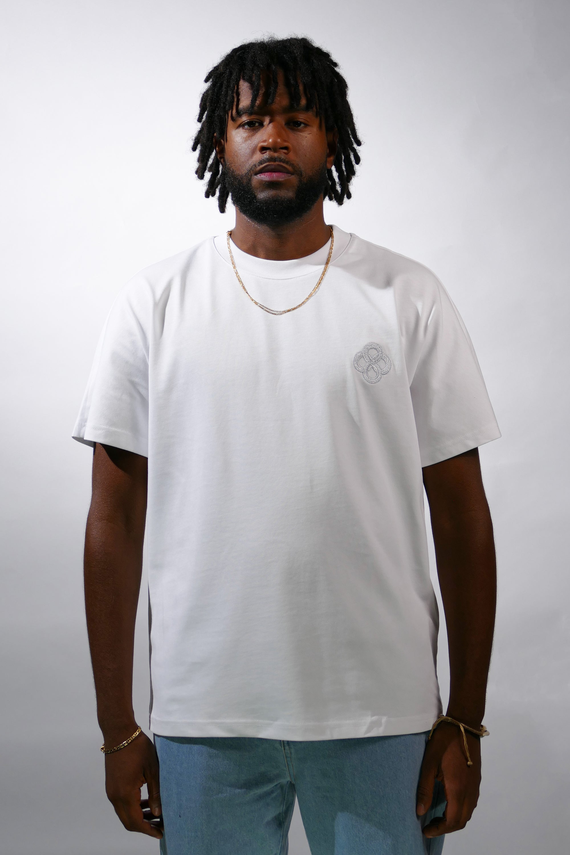Ouro Heavyweight Circle of Life T-shirt White