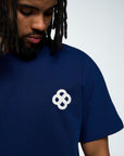Ouro Embroidery Tee - Midnight Navy