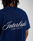 Ouro Embroidery Tee - Midnight Navy