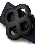 Reversible Croc Ouro Belt - Onyx Black / Midnight Navy