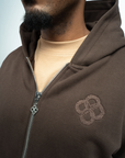 Double Zip Hoodie Terra