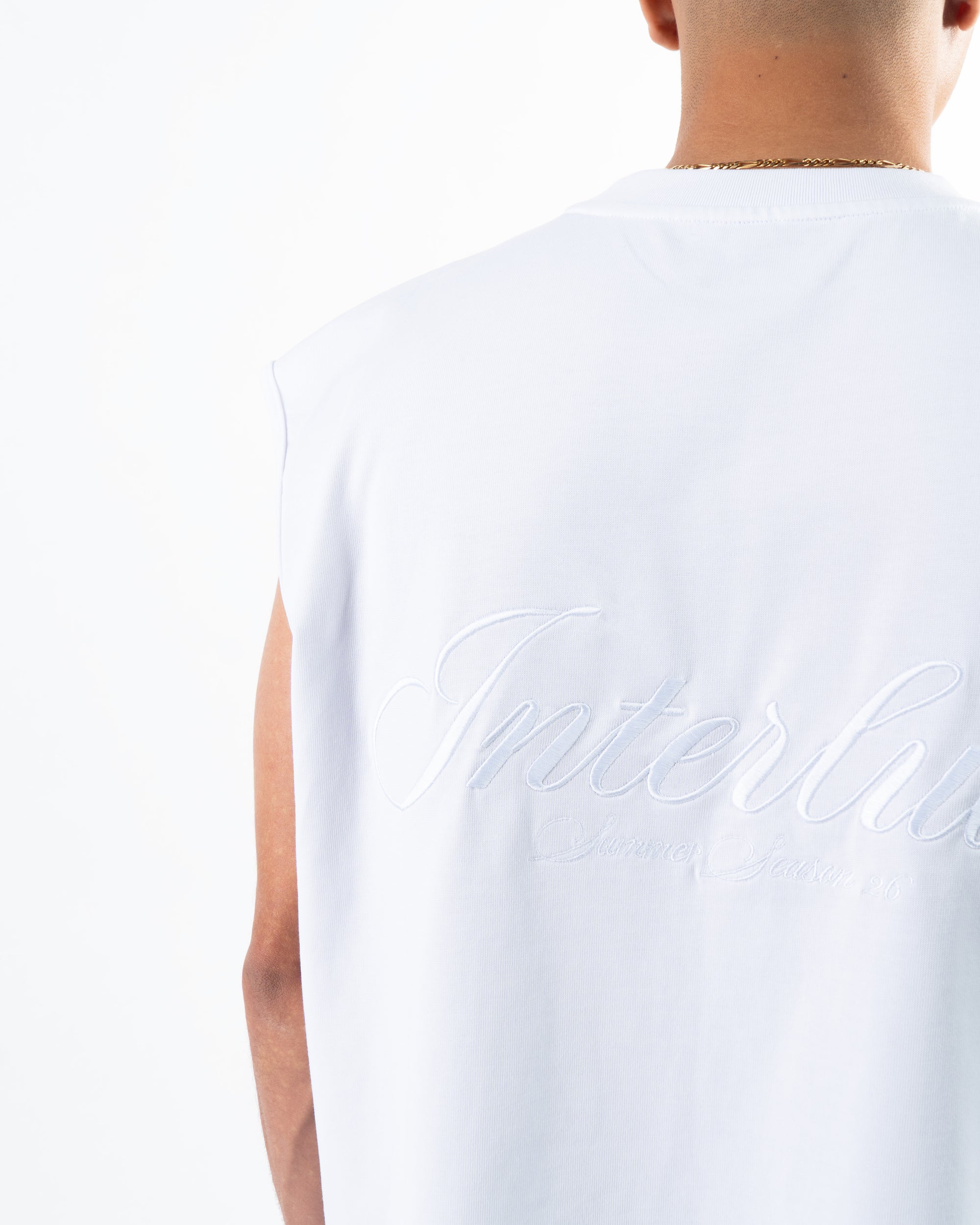 Solar Sleeveless Tee - White