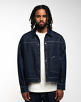 Midnight Bloom Denim Jacket - Japanese Denim