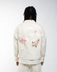 Ouro Blossom Denim Jacket - Petal Beige