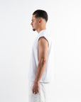 Solar Sleeveless Tee - White