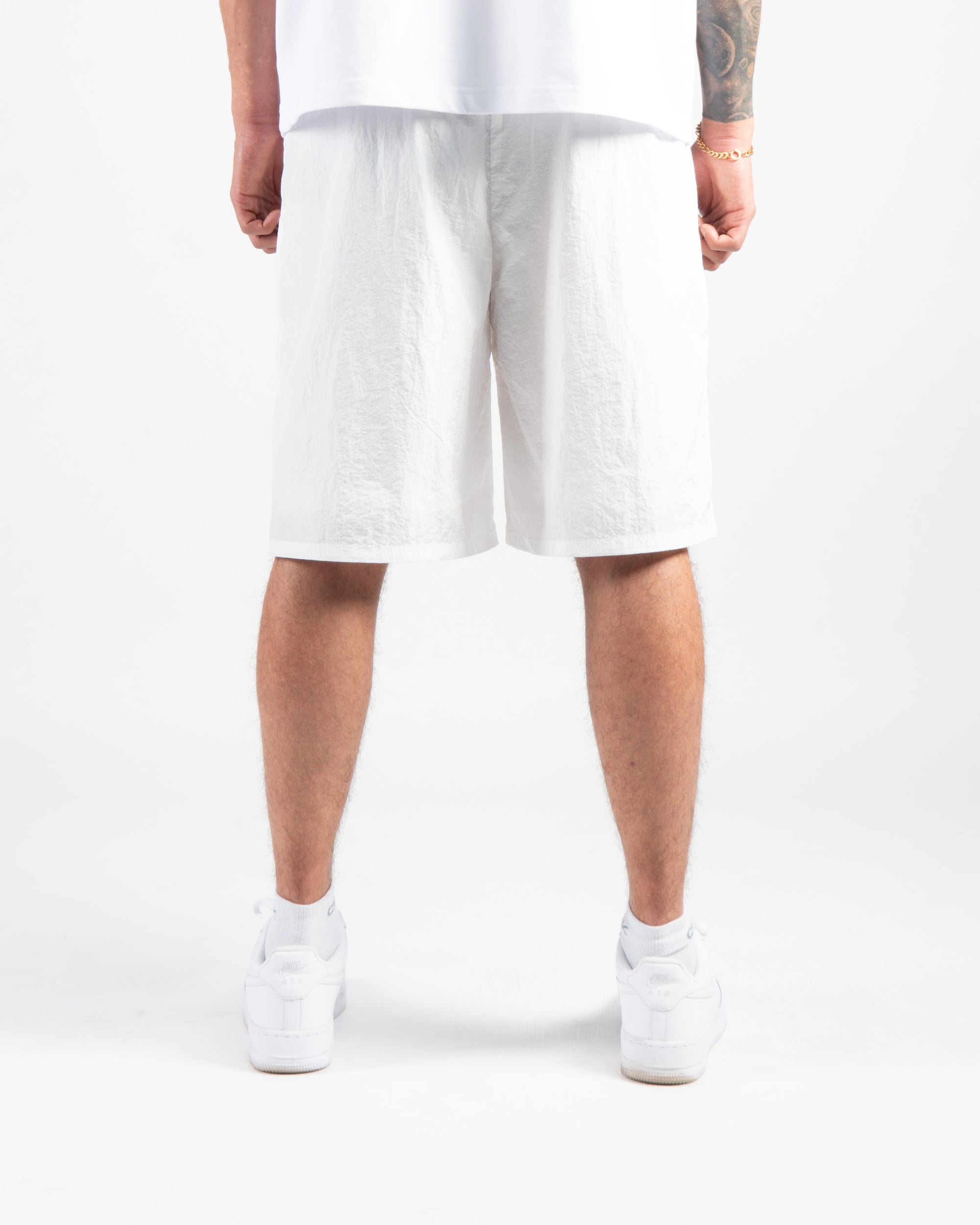 Mirage Nylon Shorts - White