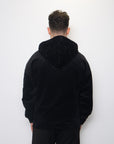 Curderoy 1/2 Zip Hoodie - Onyx Black