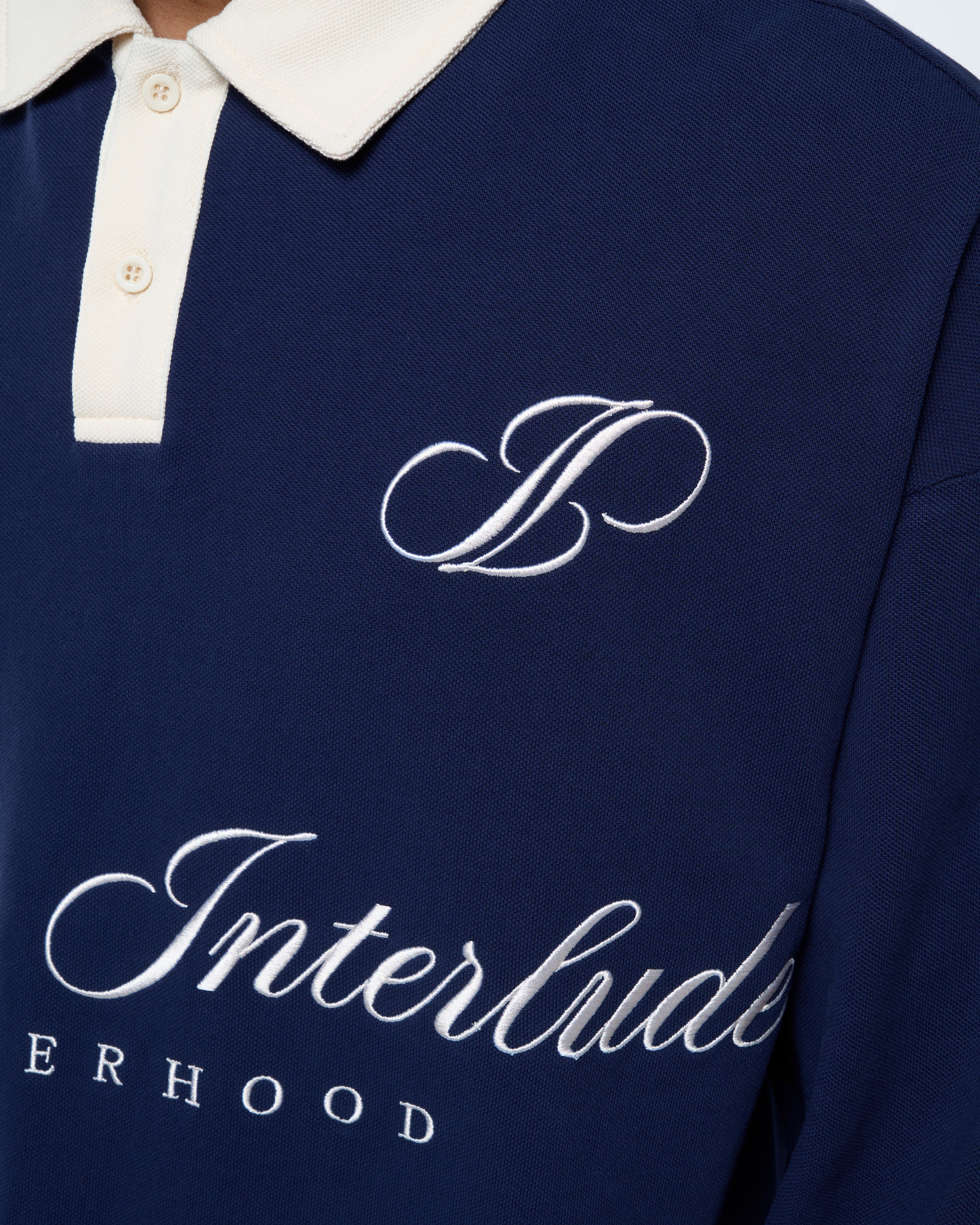 Midnight Blossom Polo Shirt - Midnight Navy – INTERLUDE