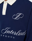 Midnight Blossom Polo Shirt - Midnight Navy