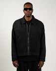 Deconstructed Monogram Jeans Jacket - Onyx Black
